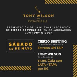 Evento Cierzo Brewing con Tony Wilson