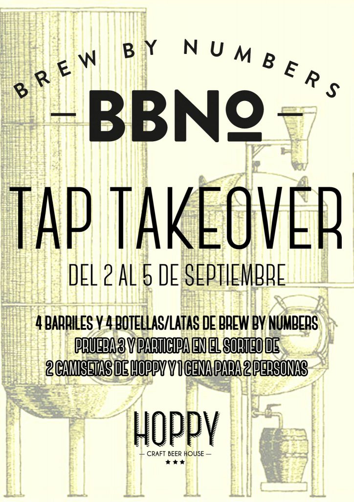 Tap Takeover con Brew by Numbers en Hoppy