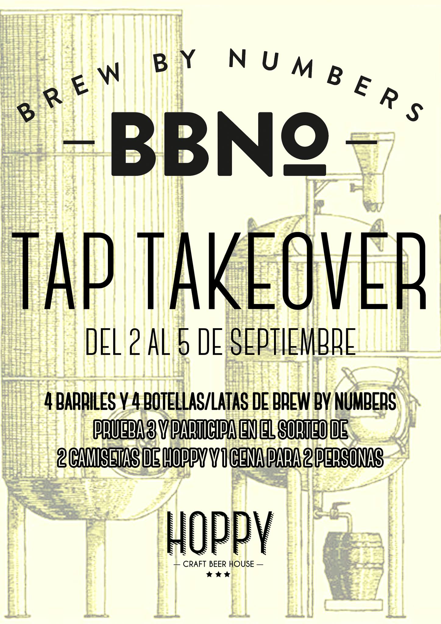 Tap Takeover con Brew By Numbers en Hoppy