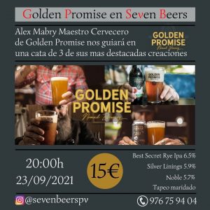 Cata de cervezas Golden Promise en Seven Beers