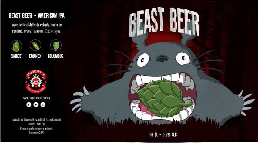 Etiqueta de Beast Beer