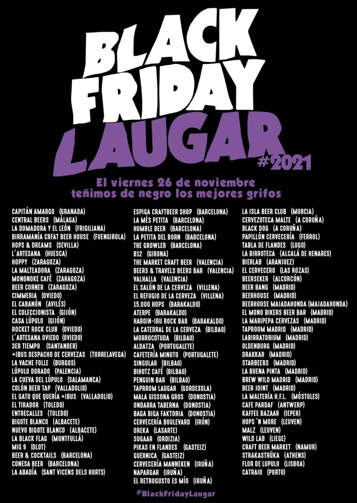 Black Friday Laugar: locales