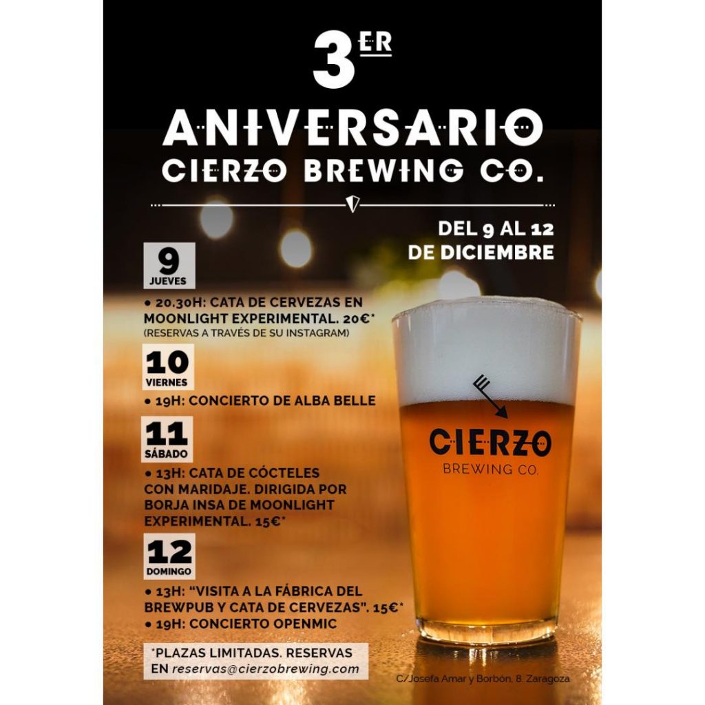 3er aniversario del brewpub de Cierzo