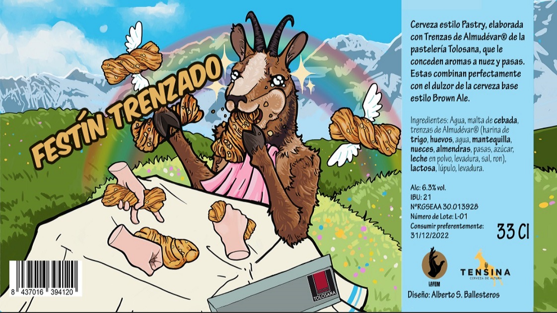 Festin Trenzado, nueva pastry beer de Cervezas Tensina y La Fem Beer 1 Etiqueta Festin Trenzado Tensina La Fem