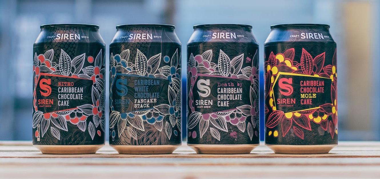 Caribbean Chocolate Cake 2021 de Siren Craft Brew en Zaragoza 1 Siren CCC latas