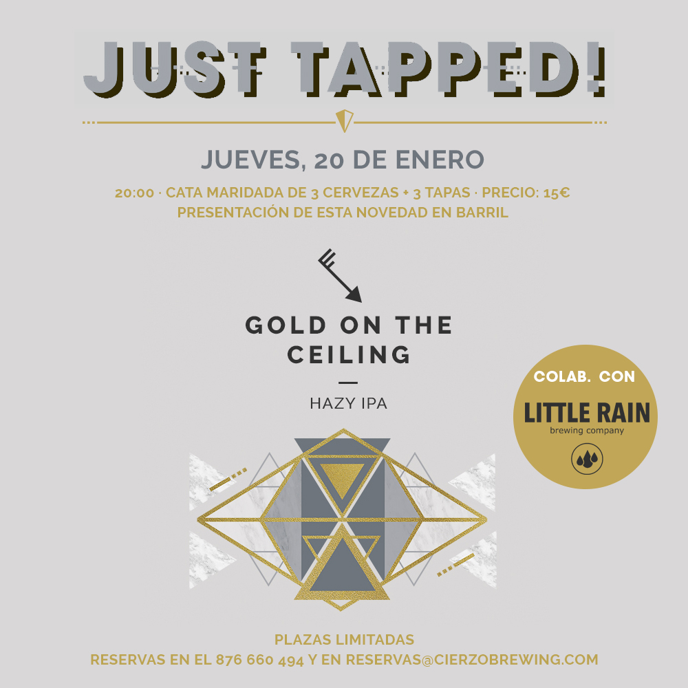 Just Tapped! Gold on the Ceiling en el brewpub de Cierzo