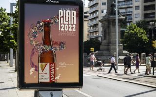 Cerveza Ambar se viste de Pilares