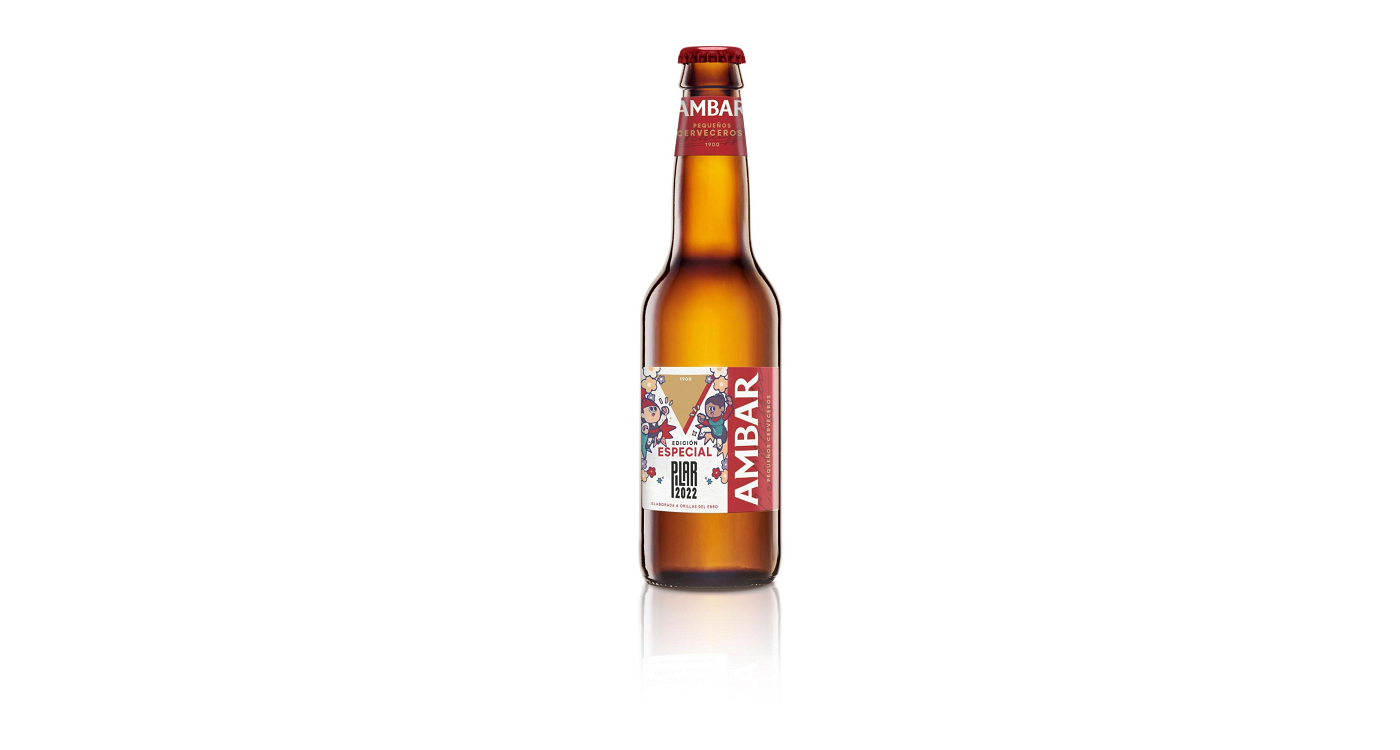 Un millón de botellines de Ámbar se visten de Pilares 1 Ambar mock up Pilar 2022 portada