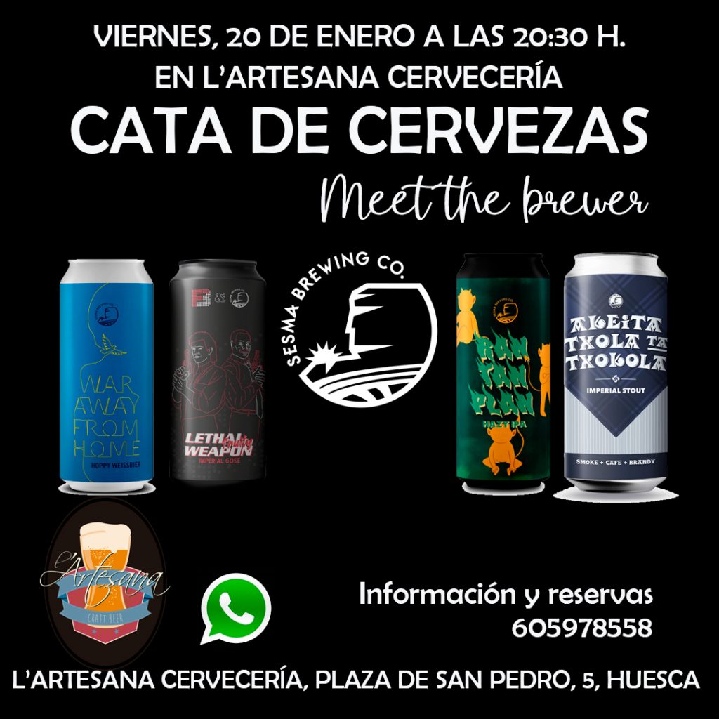 Meet the Brewer con Sesma Brewing en L'Artesana de Huesca