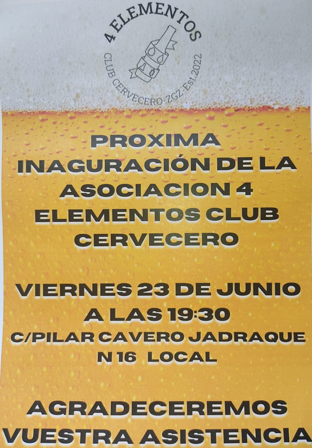 Inauguración de la sede del Club Cervecero 4 Elementos