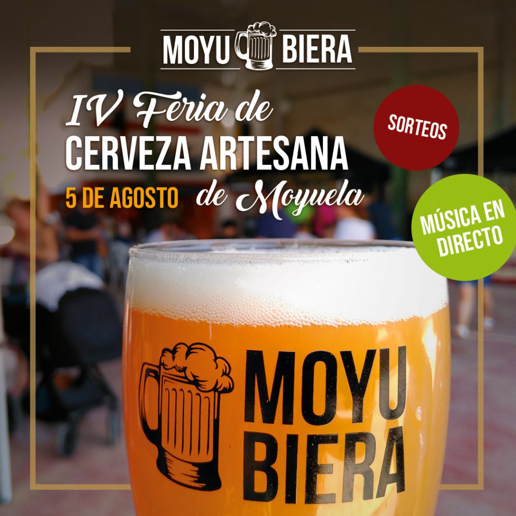 Cartel de la IV edición de la Feria de cerveza de Moyuela
