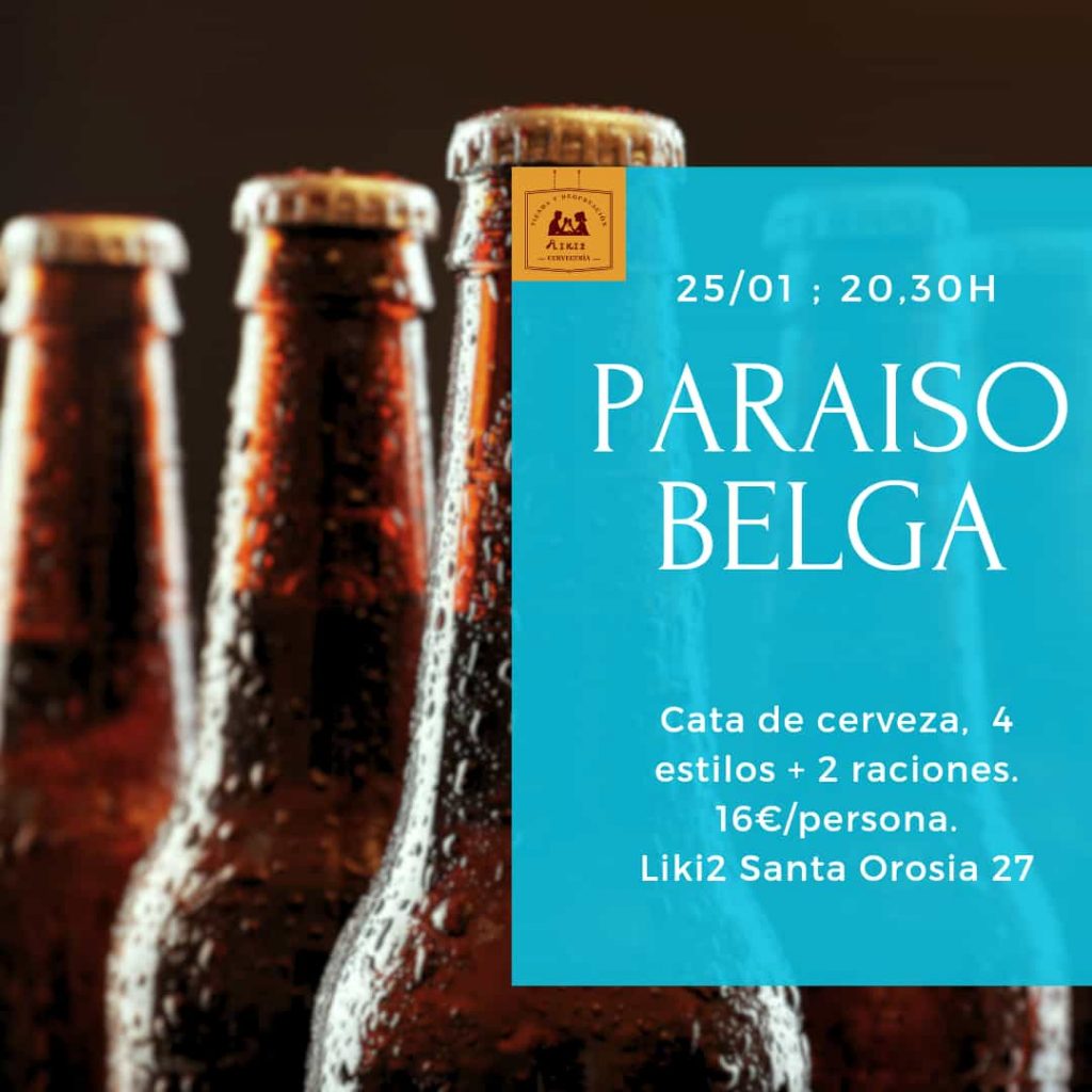 Cata maridada de cervezas belgas en Líquidos Cervecería (Zaragoza)