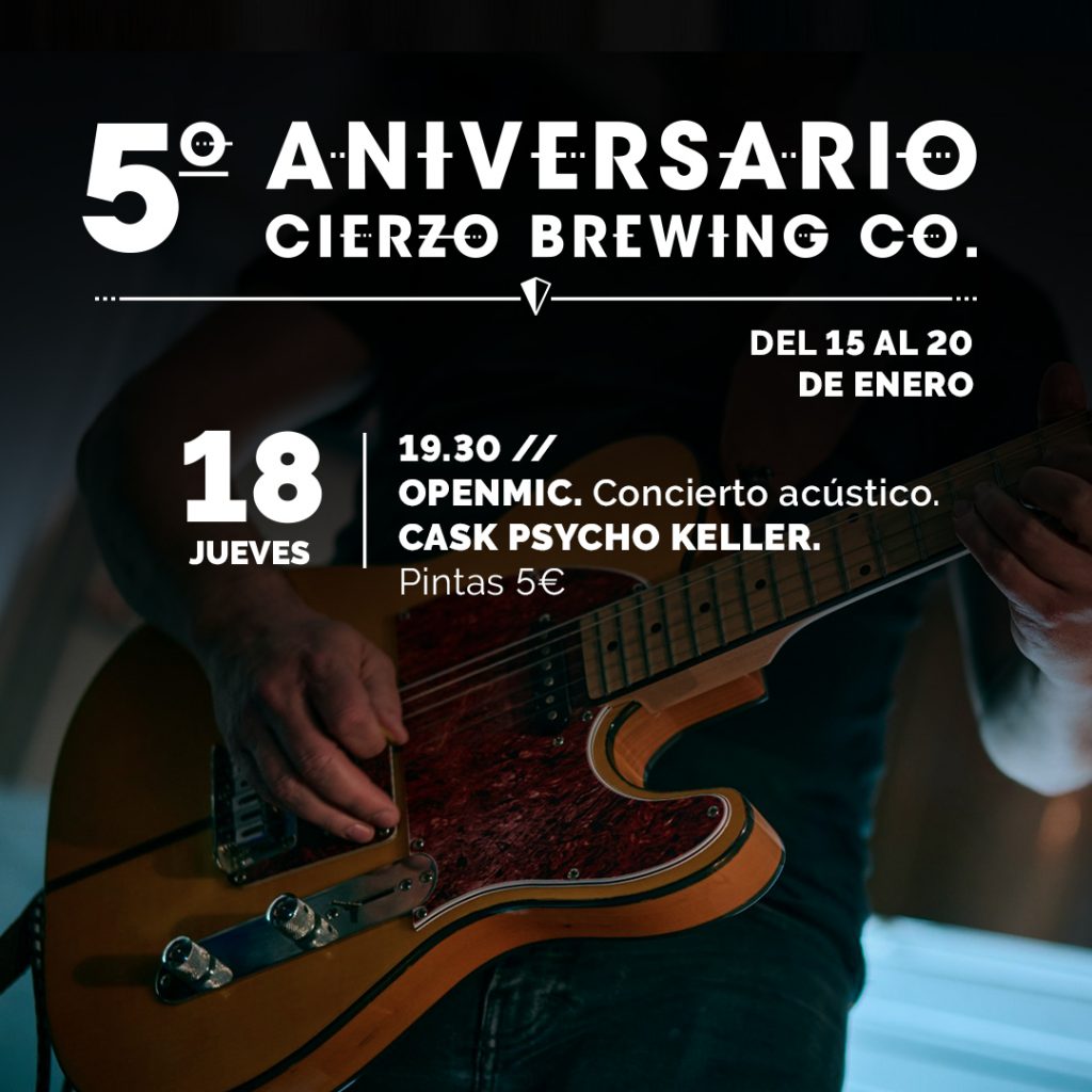 Sesión DJ Kicks Off- 5º Aniversario del brewpub de Cierzo Brewing 