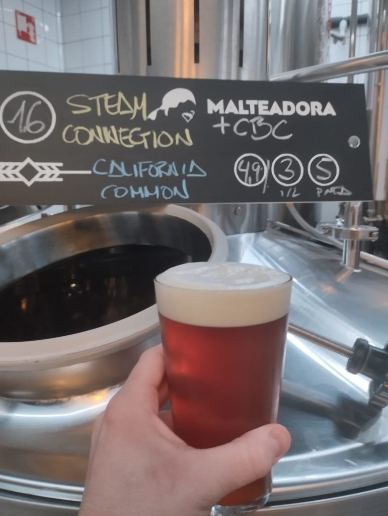 Steam Connection, nueva cerveza en La Malteadora y CBC