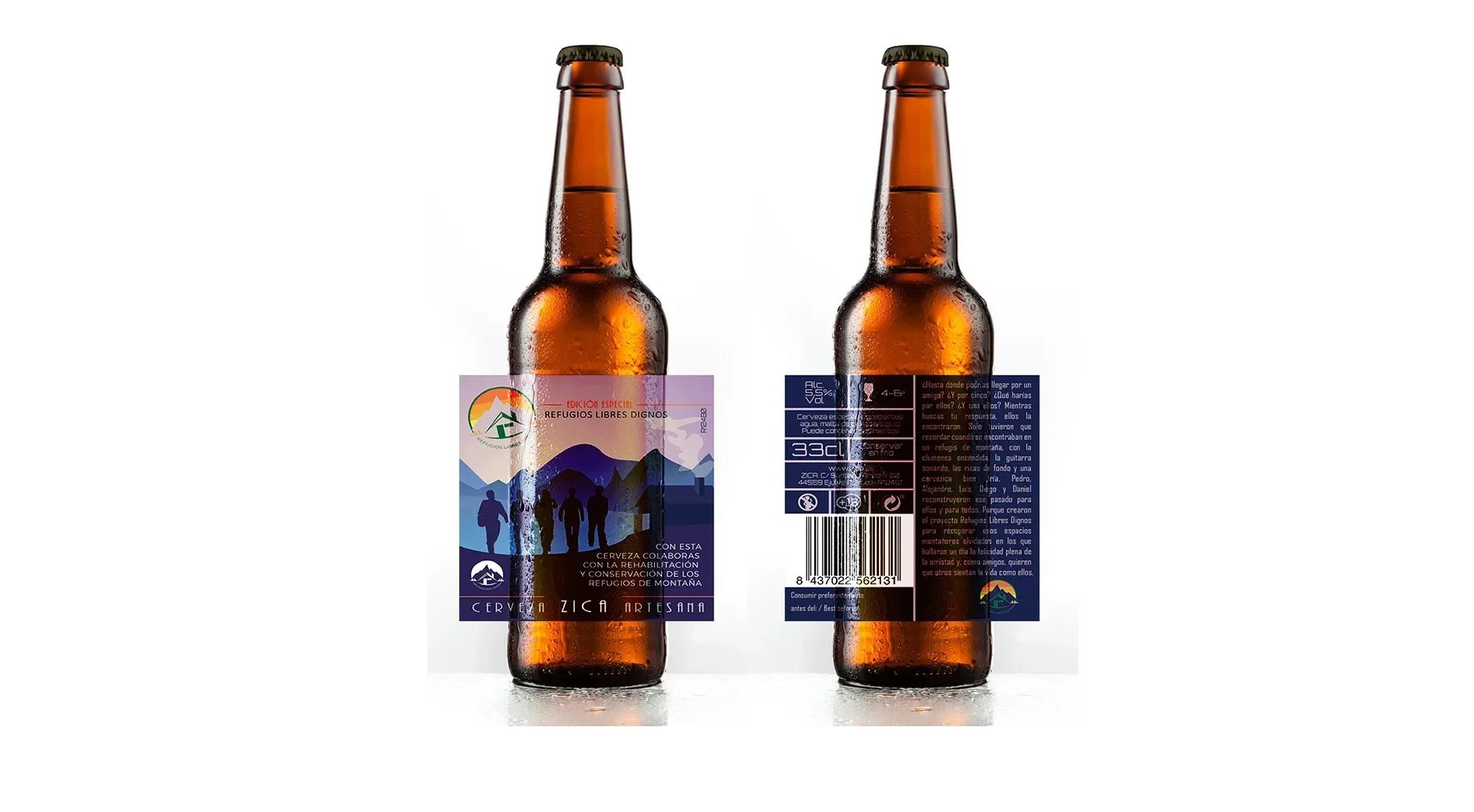 Cervezas Zica presenta Refugios 1 Cervezas Zica Cerveza colaborativa con la asociacion Refugios Libres Dignos