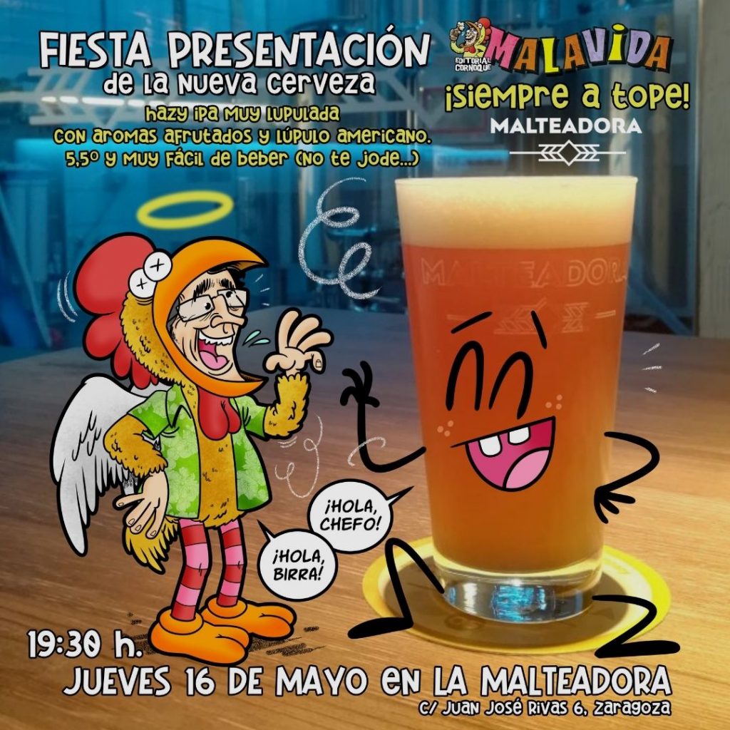 Fiesta Presentación cerveza Malavida en La Malteadora