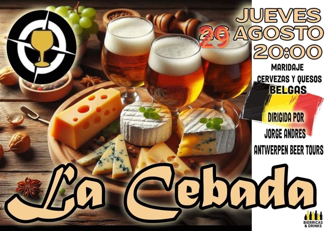 Cata maridad de cerveza y quesos belgas en La Cebada