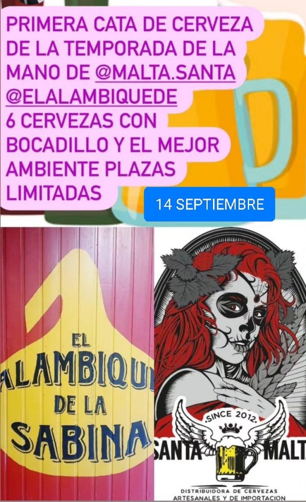 Cata de cervezas con Santa Malta en El Alambique de la Sabina (Zaragoza) 2 Cata de Cervezas de Santa Malta en el Alambique de la Sabina