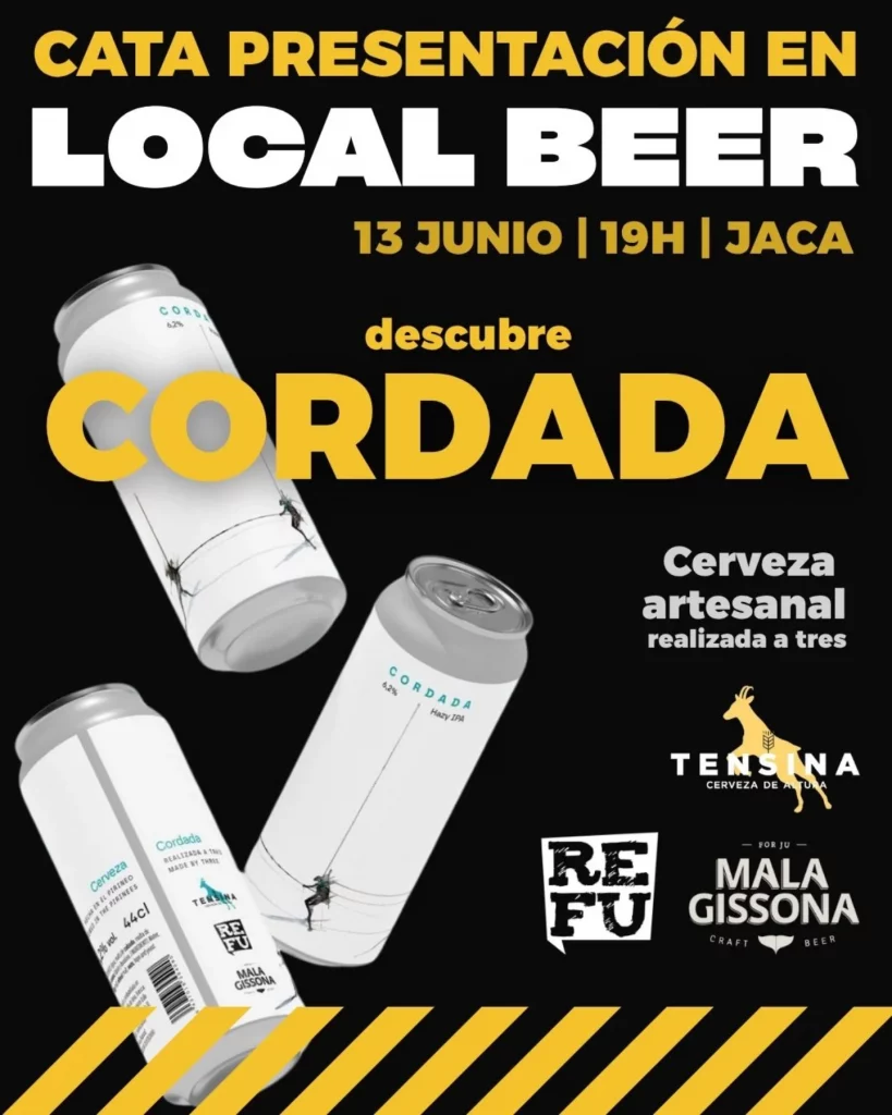 Presentación de Cordada en Local Beer (Jaca, Huesca) 2 Presentación de Cordada en Local beer