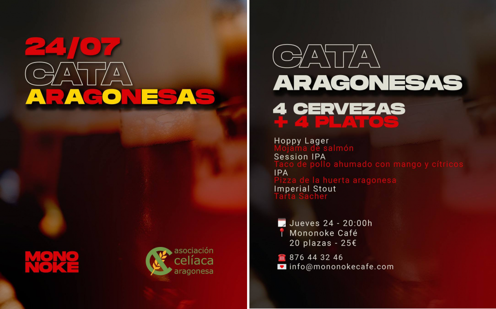 Cata maridada de cervezas aragonesas en Mononoke Café (Zaragoza) 2 Cata de cervezas aragonesas en Mononoke Café
