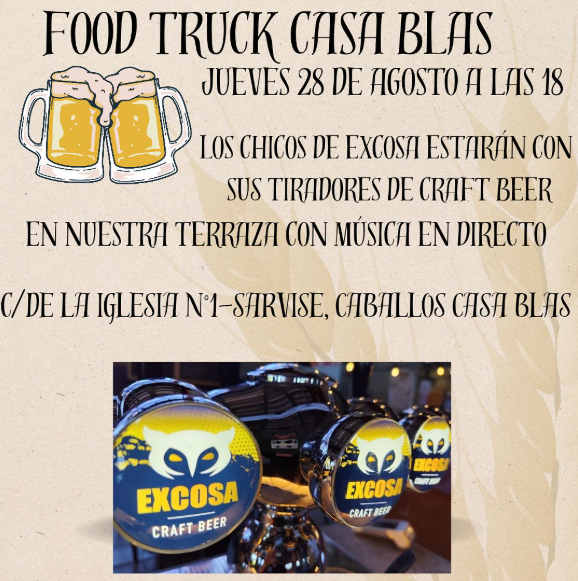 Degustación de cervezas de Excosa en Casa Blas (Sarvisé, Huesca)