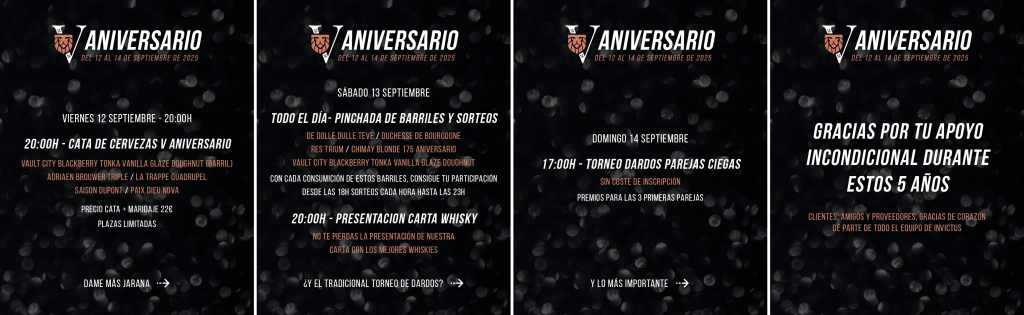 5º Aniversario de Invictus Sport Tavern