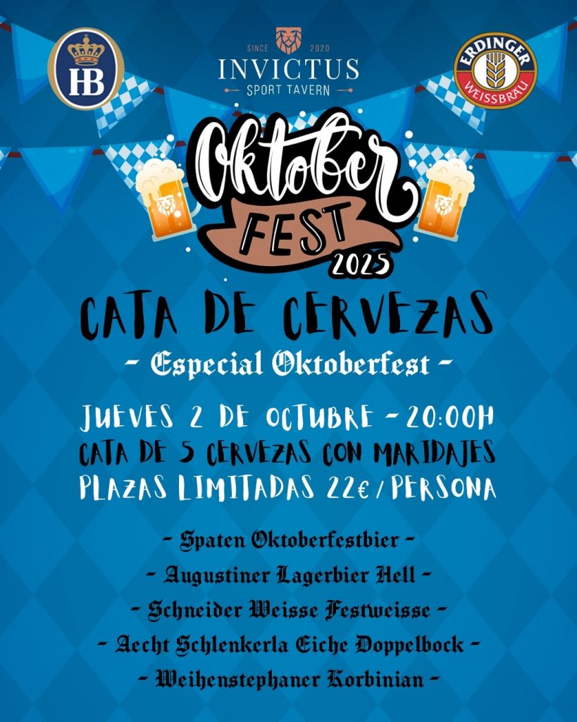 Cata Oktoberfest 2025 en Invictus Sport Tavern
