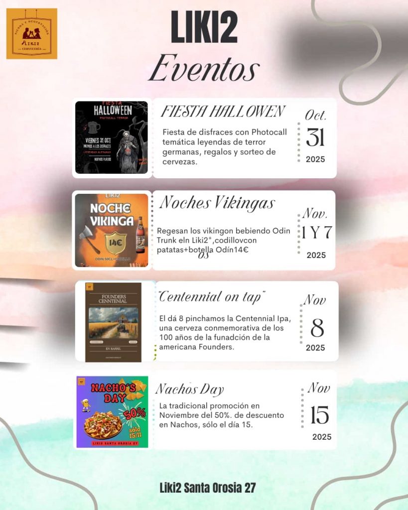 Agenda noviembre 2025 Liquidos