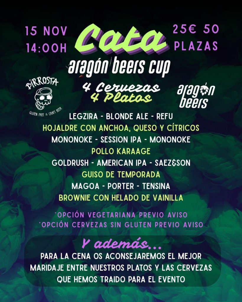Cata maridada de cervezas en Birrosta (Zaragoza) 2 Cata maridada de cervezas en la 3ª edición de la Aragón Beers Cup en Birrosta