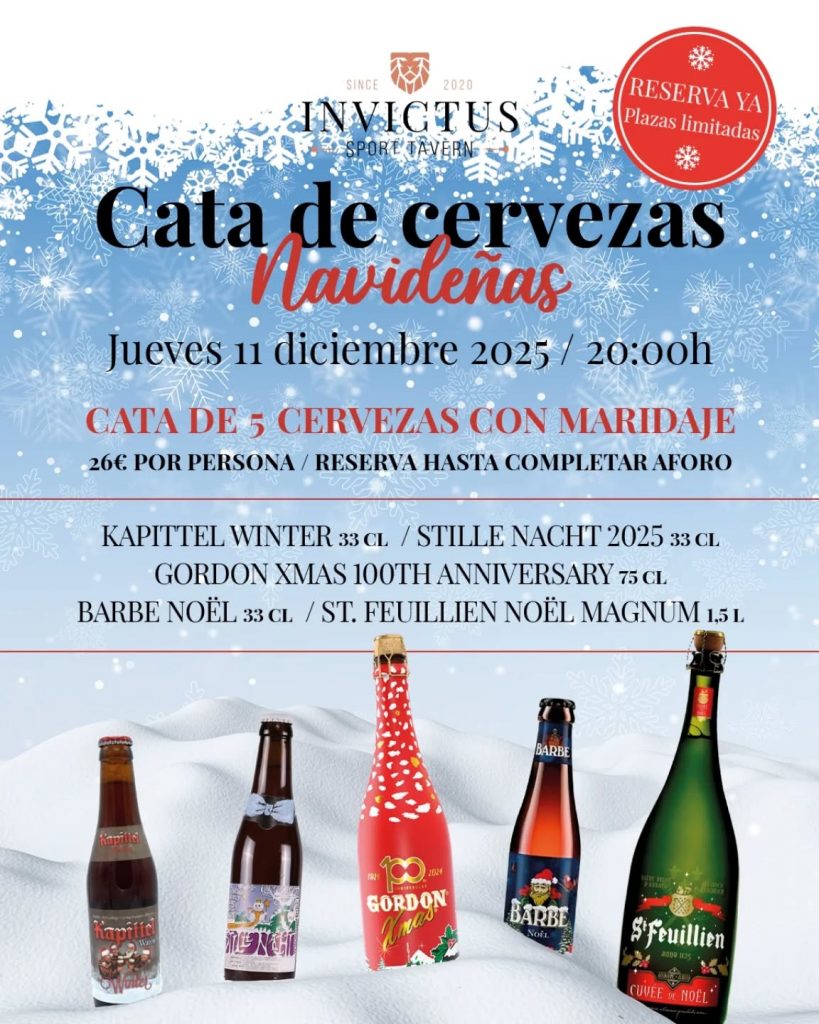 Cata de cervezas de Navidad en Invictus Sport Tavern (Zaragoza) 2 Cata de cervezas de Navidad en Invictus Sport Tavern