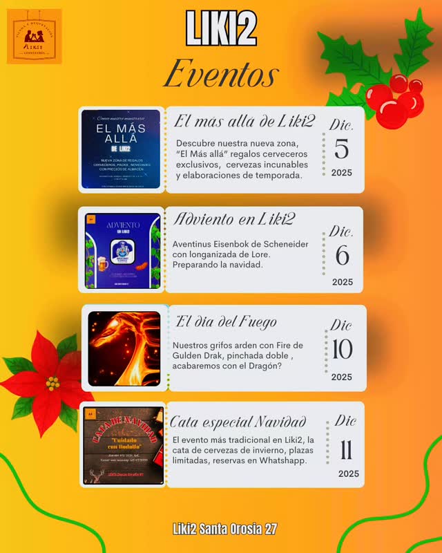 Barril de Gulden Draak Fire en Líquidos Cervecería (Zaragoza) 2 Agenda diciembre 2025 en Liquidos Cervecería