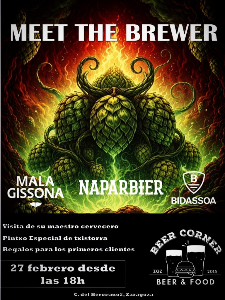 Meet the Brewer con Mala Gissona, Naparbier y Bidassoa en Beer Corner (Zaragoza) 2 Meet the Brewer con Mala Gissona, Naparbier y Bidassoa en Beer Corner