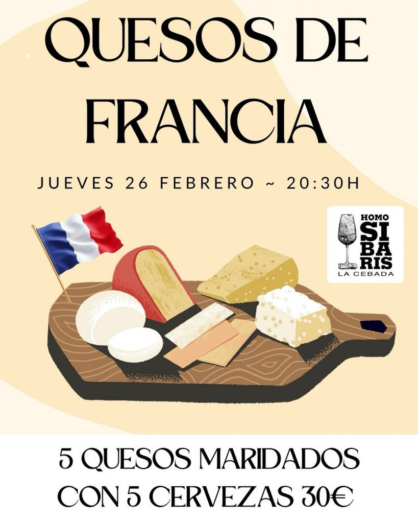 Cata maridada quesos Francia en Homosibaris La Cebada