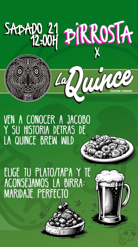 Vermú maridado con la Quince en Birrosta