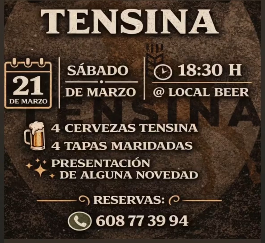 Cata maridada con Cerveza Tensina en Local Beer