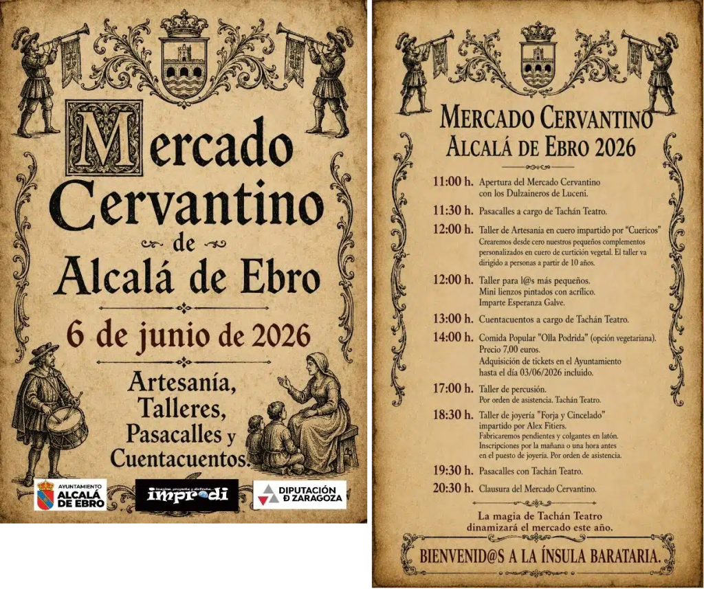 Cervezas Garba en el Mercado Cervantino de Alcalá de Ebro