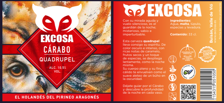 Carabo es la quadrupel de Excosa Craft Beer que presenta en Beermad