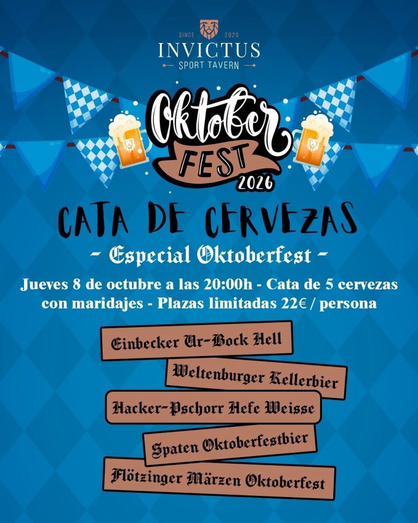 Cata Oktoberfest 2026 en Invictus Sport tavern
