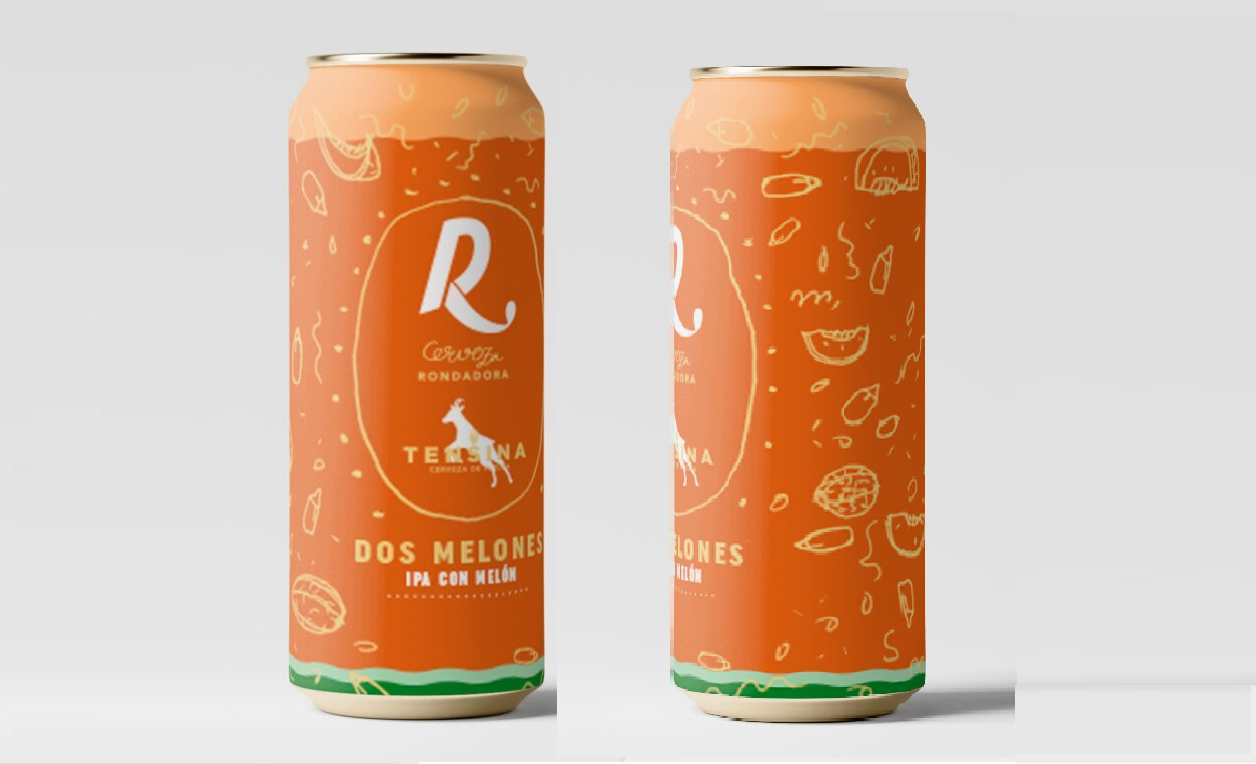 Dos Melones: La Hazy IPA pirenaica que exprime el verano 1 Rondadora Tensina Imagen lata Dos Melones