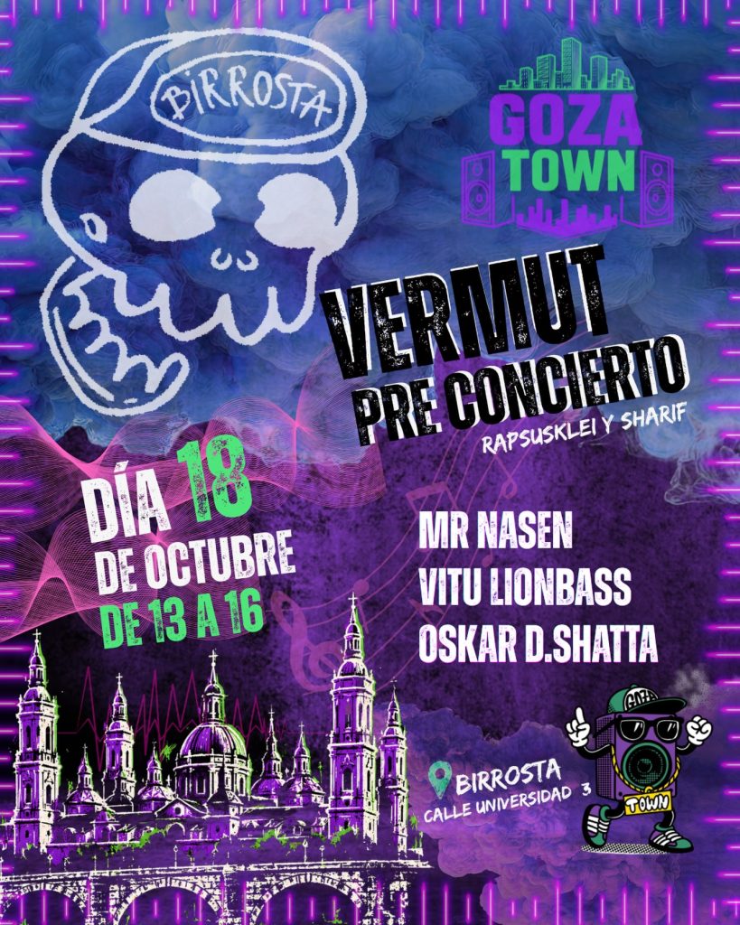 Vermú musical en Birrosta (Zaragoza) 2 Vermú musical en Birrosta para el 18 de octubre