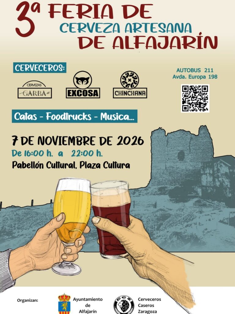 3ª Feria de la Cerveza Artesana de Alfajarín 3 Cartel de la 3ª edición de la Feria de la Cerveza Artesana de Alfajarín